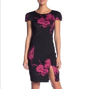 Betsey Johnson vintage print scuba midi dress